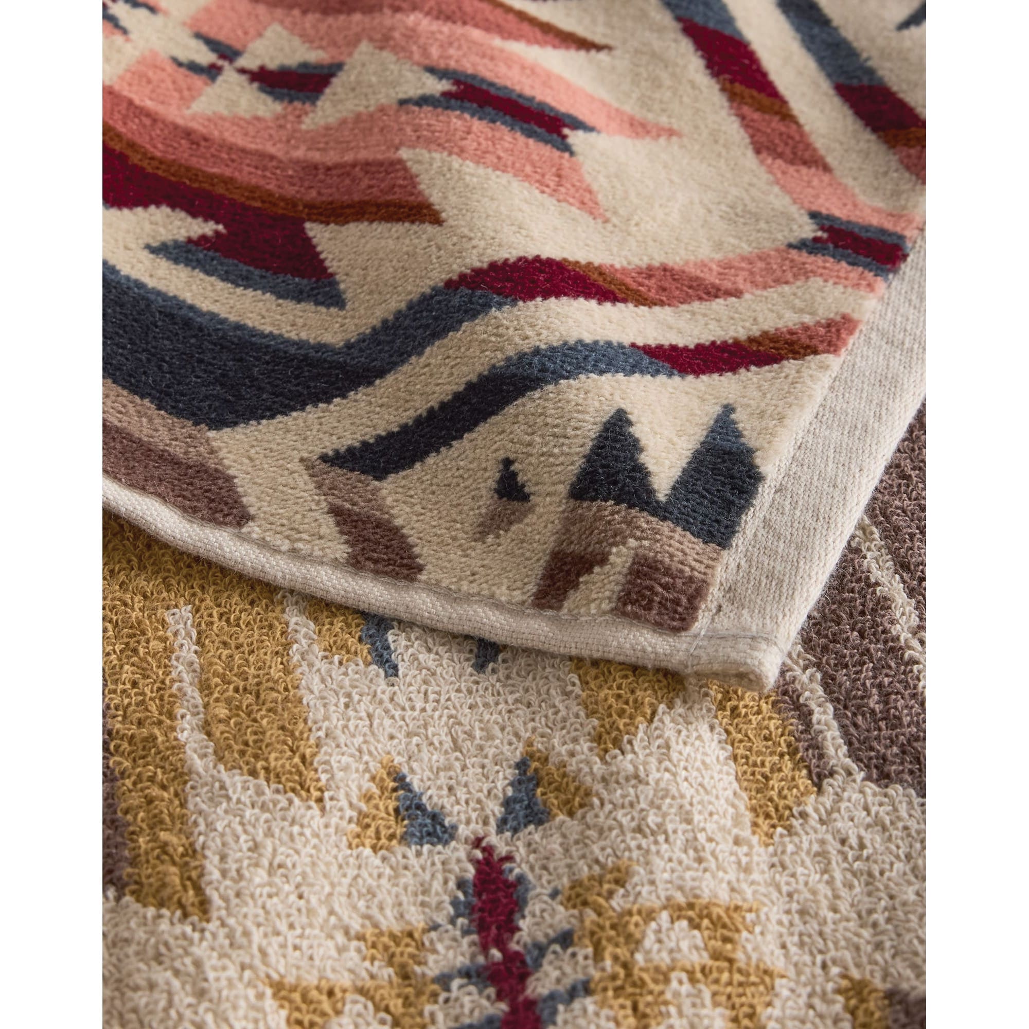 Pendleton XB292-53555 Towel Set, 3-Piece, Cotton, Tan, Specifications: White Sands Pattern