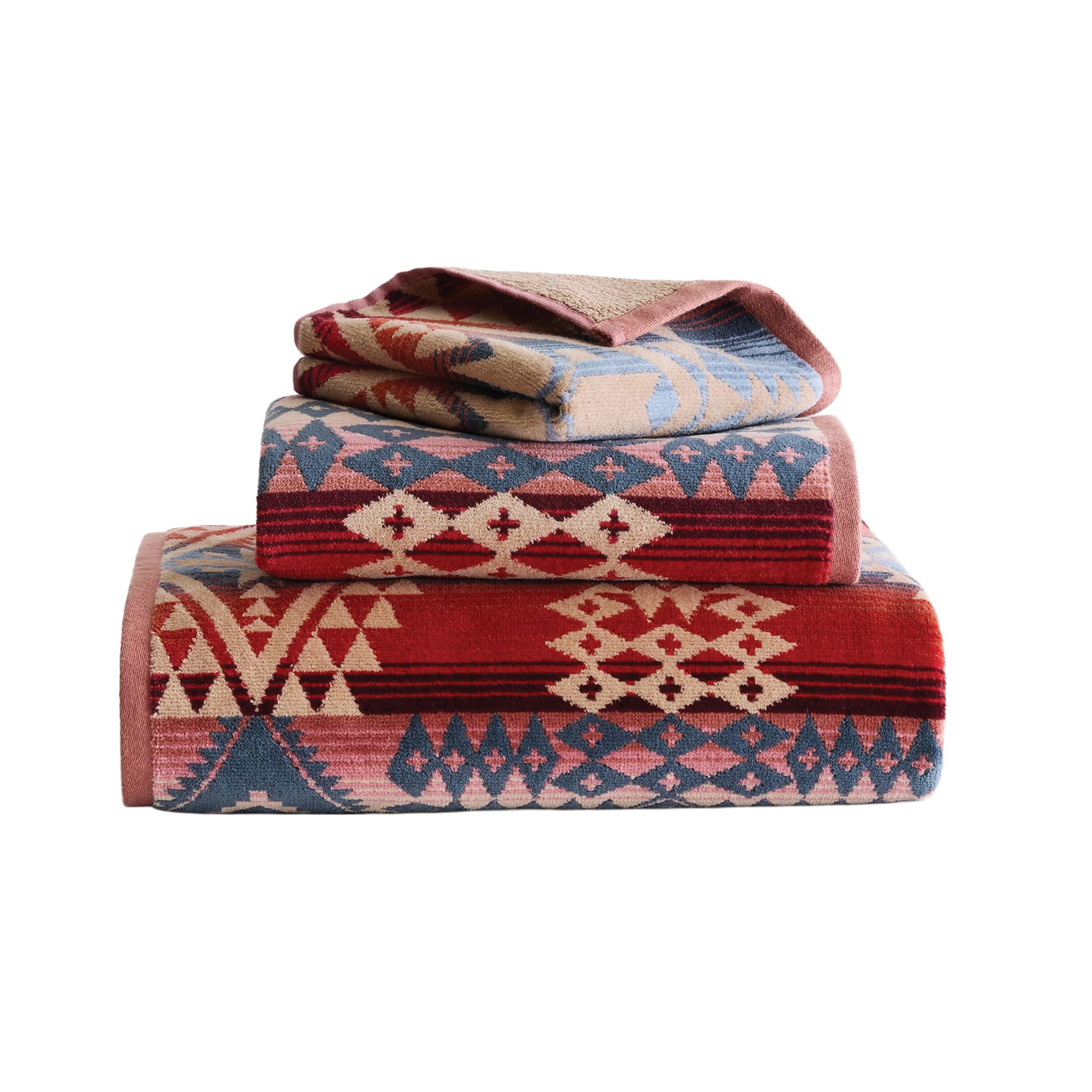 Pendleton XB292-53606 Towel Set, 3-Piece, Cotton, Desert Sky, Specifications: Canyonlands Pattern