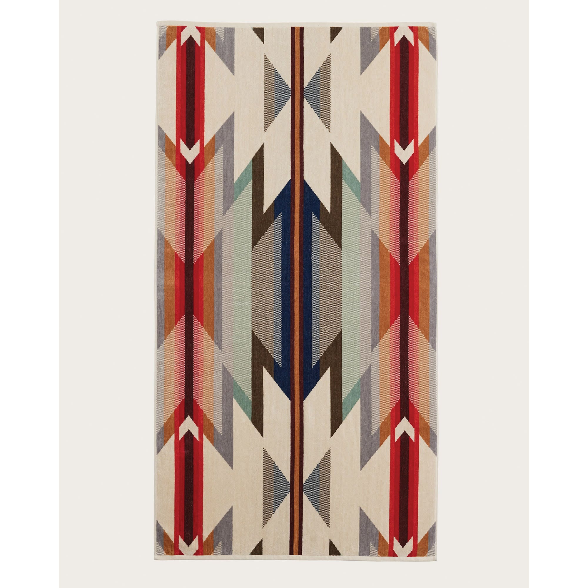Pendleton XB292-53754 Towel Set, 3-Piece, Cotton, Multi-Color/Tan, Specifications: Wyeth Trail Pattern