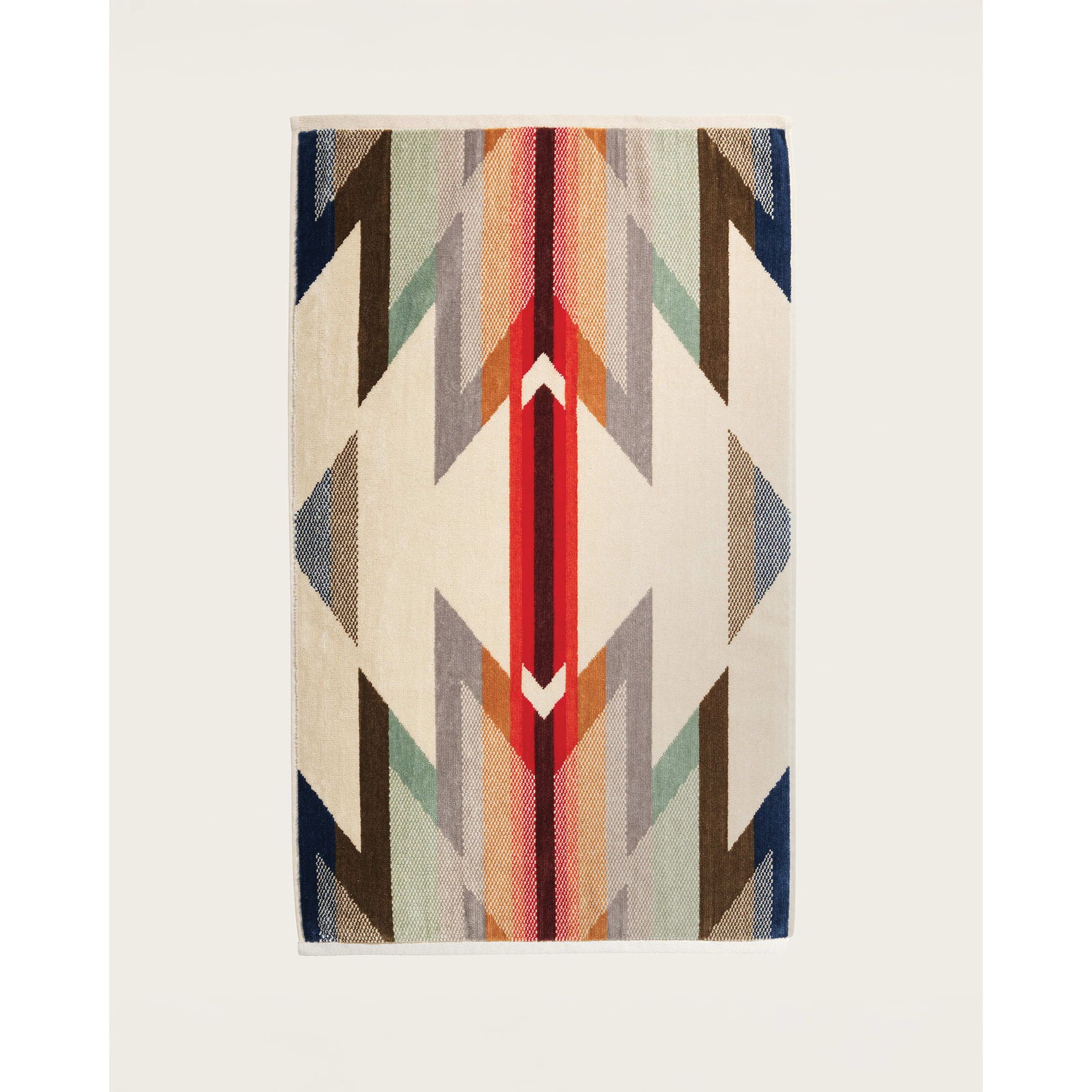 Pendleton XB292-53754 Towel Set, 3-Piece, Cotton, Multi-Color/Tan, Specifications: Wyeth Trail Pattern