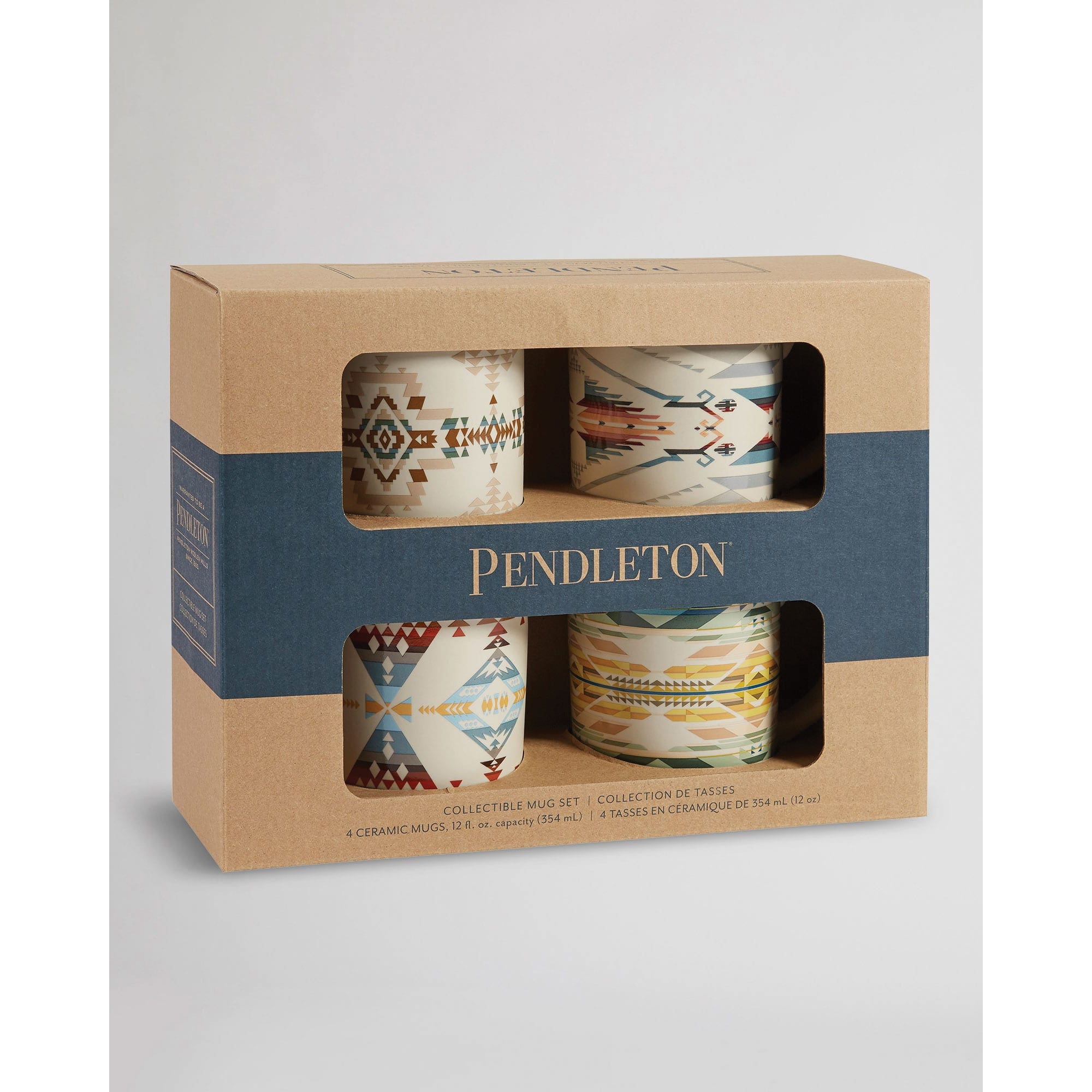 Pendleton XC880-57008 Mug Set, 12 oz, Multi-Color