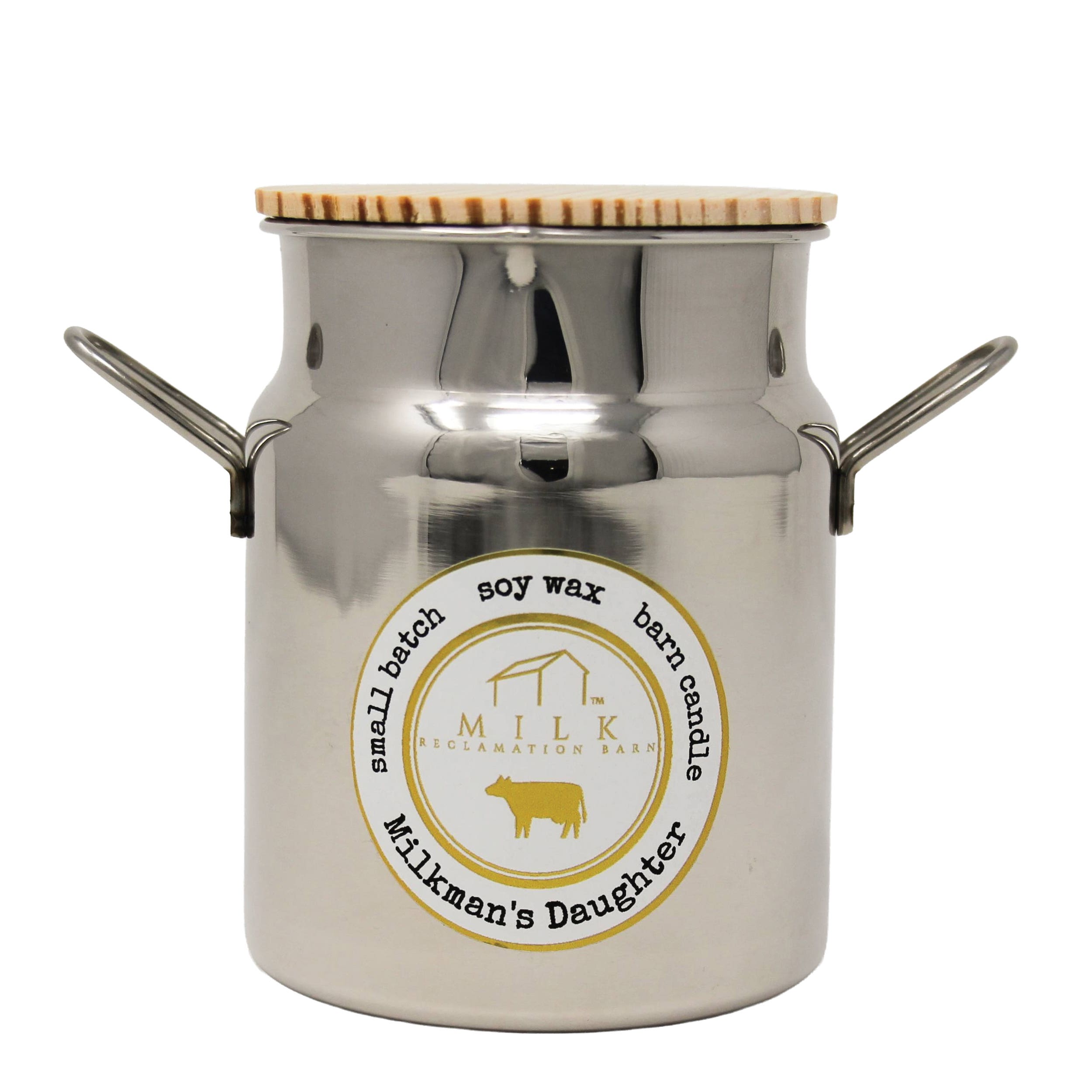 Milk Reclamation Barn MC-MD Milk Churn Candle, 12.5 oz, Milkman's Daughter, 80 hr