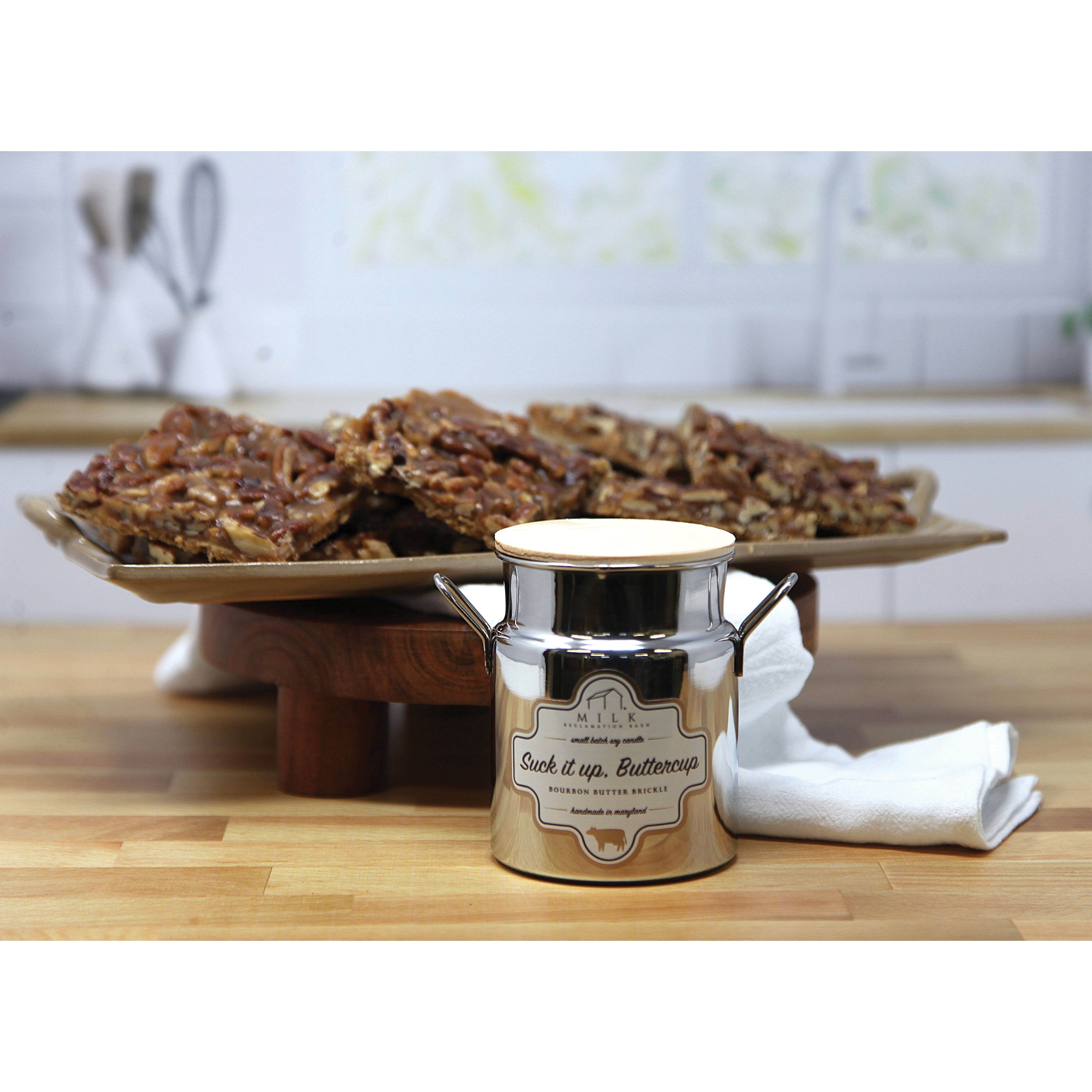 Milk Reclamation Barn MC-SIUB Milk Churn Candle, 12.5 oz, Suck It Up Buttercup, 80 hr