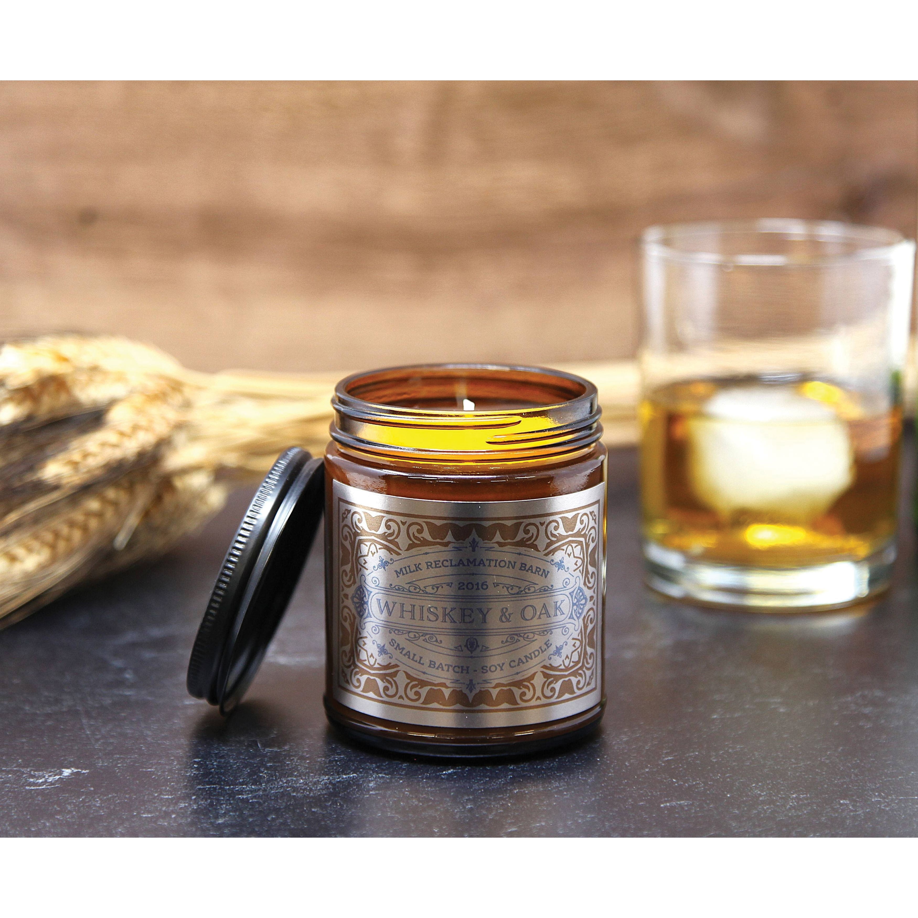 Milk Reclamation Barn DIST-WO Distillery Candle, 7 oz, Whiskey Oak, 60 hr