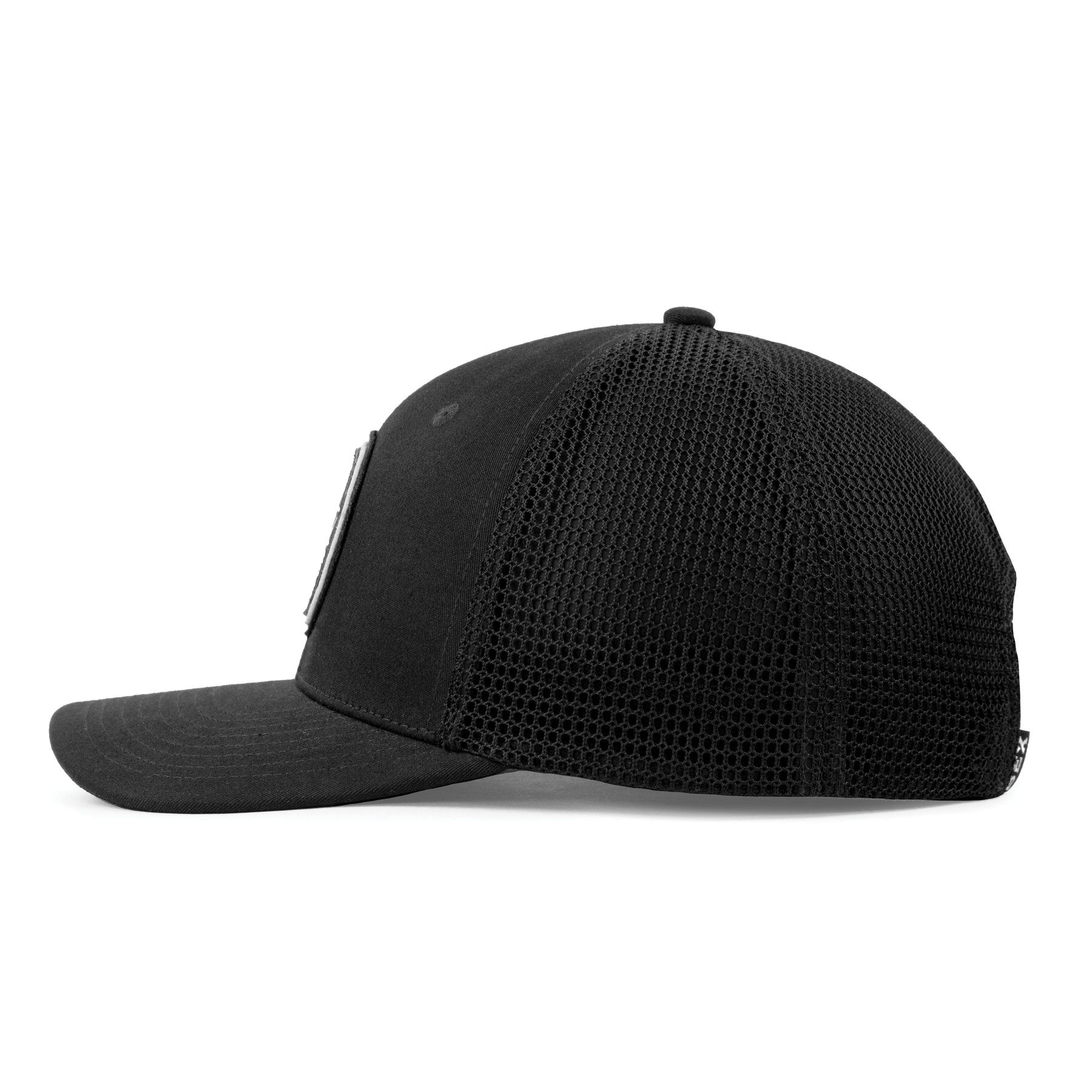 BEX H0250B Ball Cap, BEX Logo Woven Loop Flag Label, Cotton/Polyester, Black