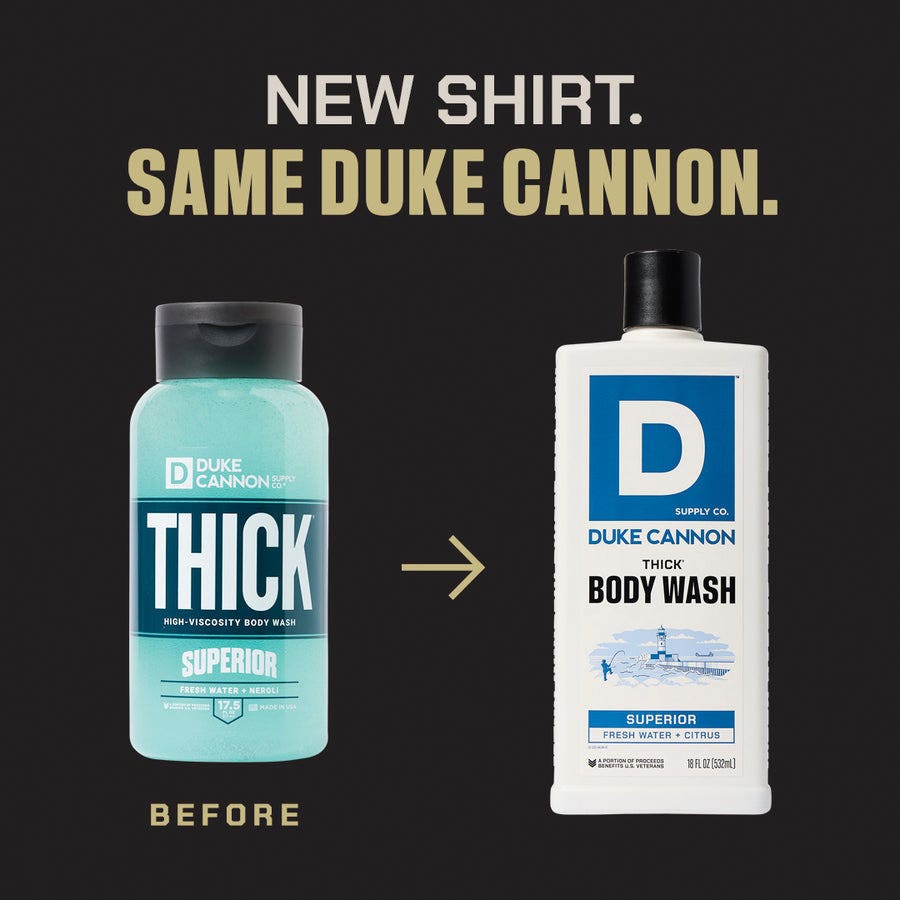Duke Cannon Body Wash, Superior Fresh Water Citrus, 18 oz