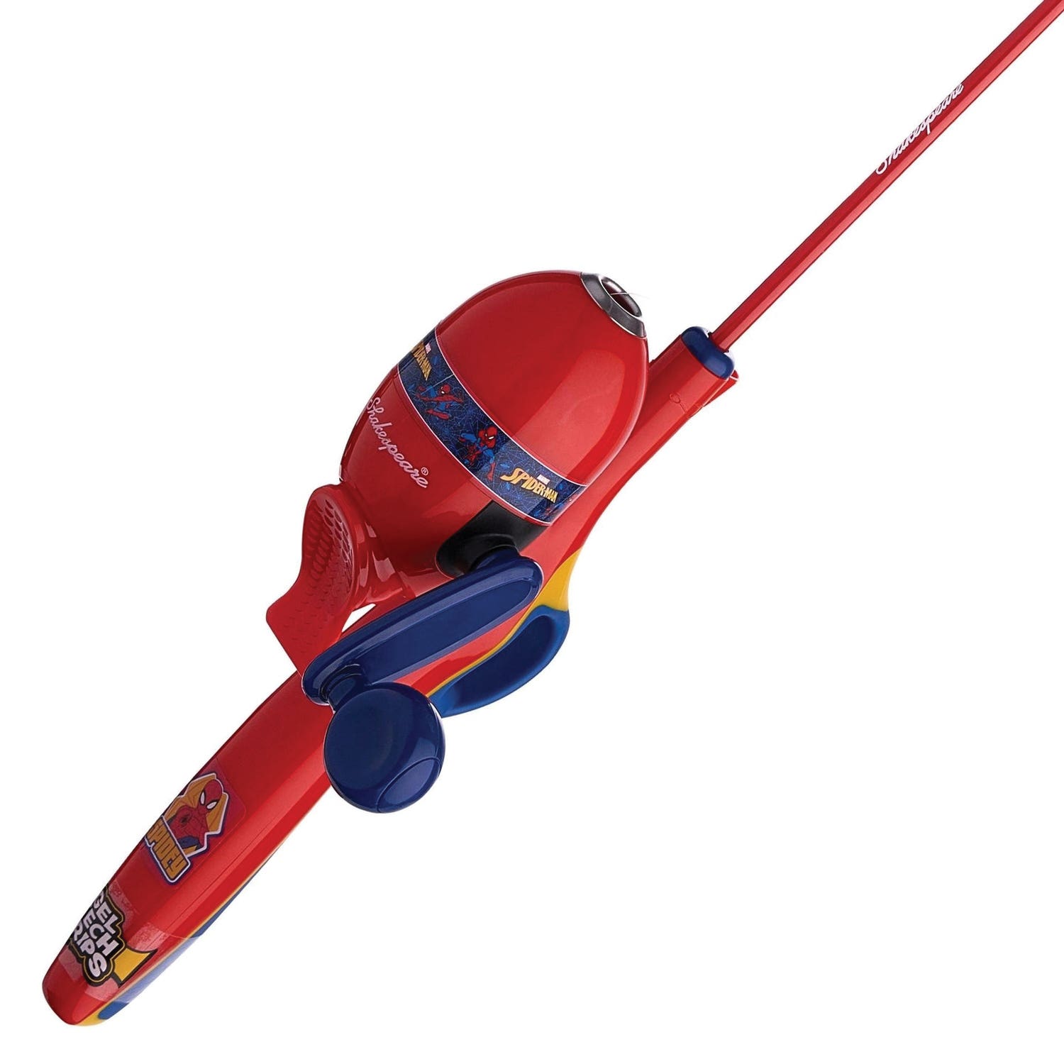 Shakespeare Marvel Series SPMANKIT-B Spider-Man Beginner Kit, 5 Reel, 3.1:1 Gear Ratio, Comfort Grip Handle