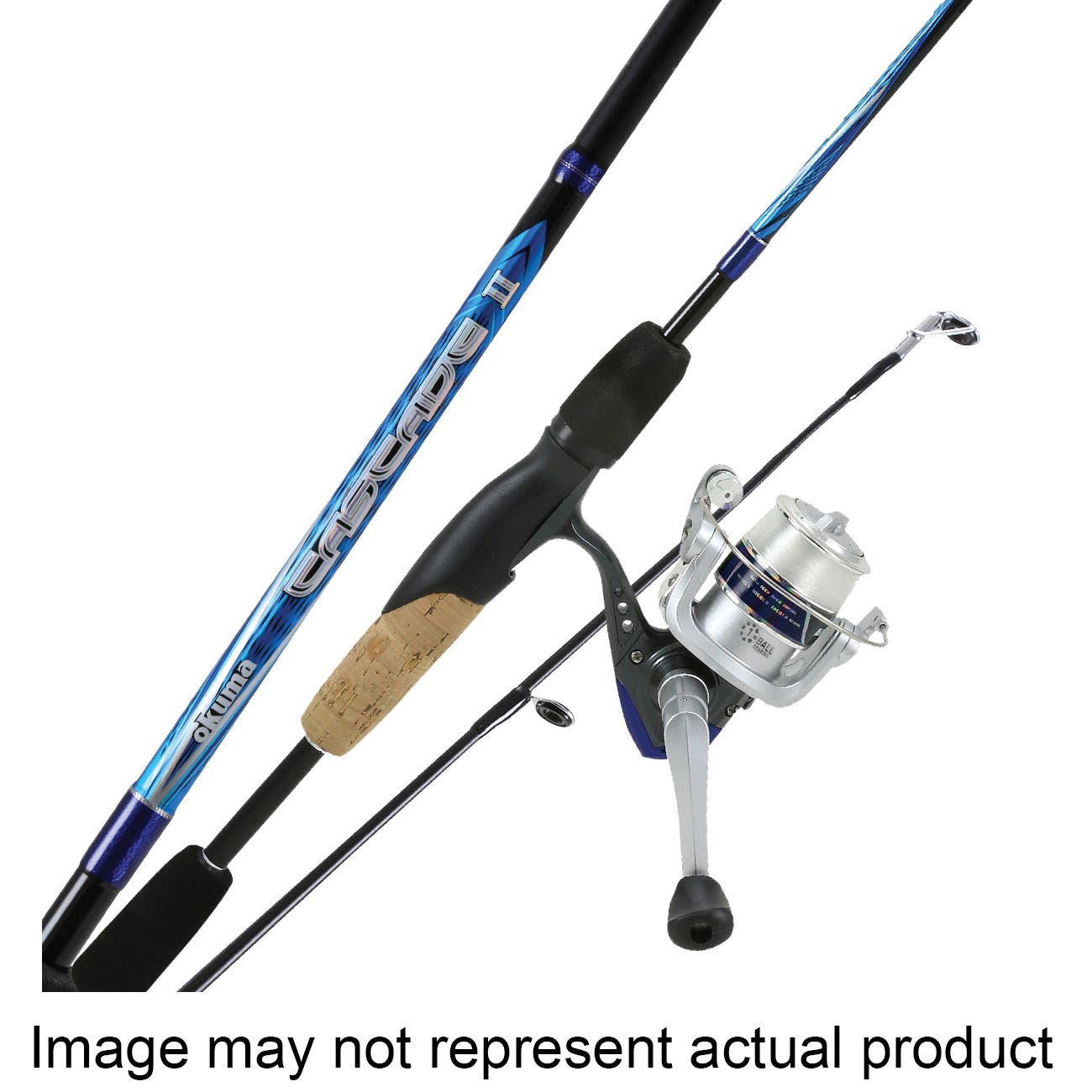 Okuma Cascade II Series CSII-662ML-20 Fishing Rod and Reel Combo, 20 Reel, 6 ft 6 in L Rod, EVA/Fiberglass
