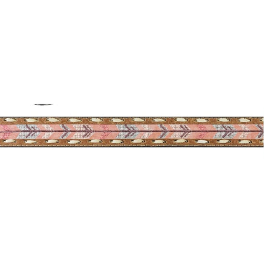 Roper 9715300-650-L Belt, Girl's, L, Silver, Leather, Pink, Buckle
