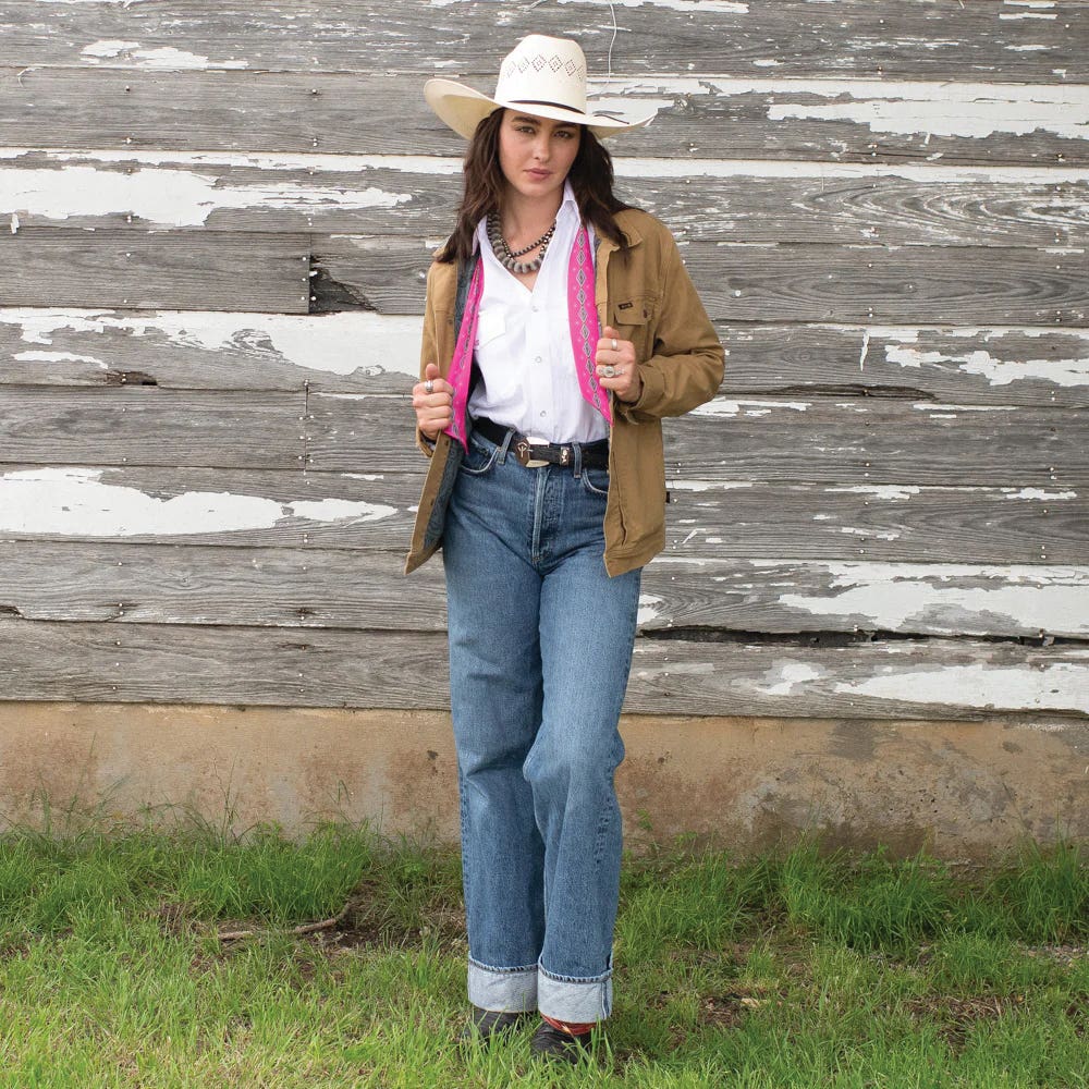 Fringe Scarves Hold Your Horses Twilly, Poly Chiffon, Hot Pink