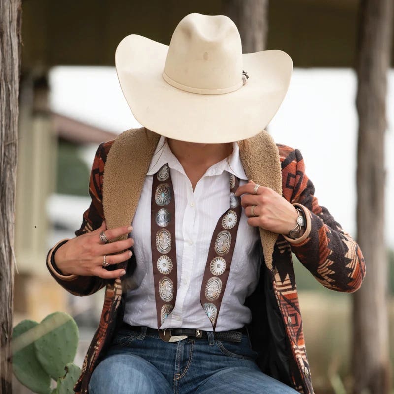 Fringe Scarves Big Concho Twilly, Poly Chiffon, Brown