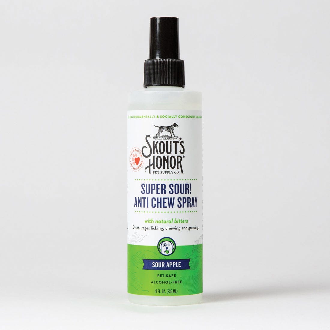 Skout's Super Sour Series SH20SSAC8 Anti-Chew Spray, Liquid, 8 oz Bottle