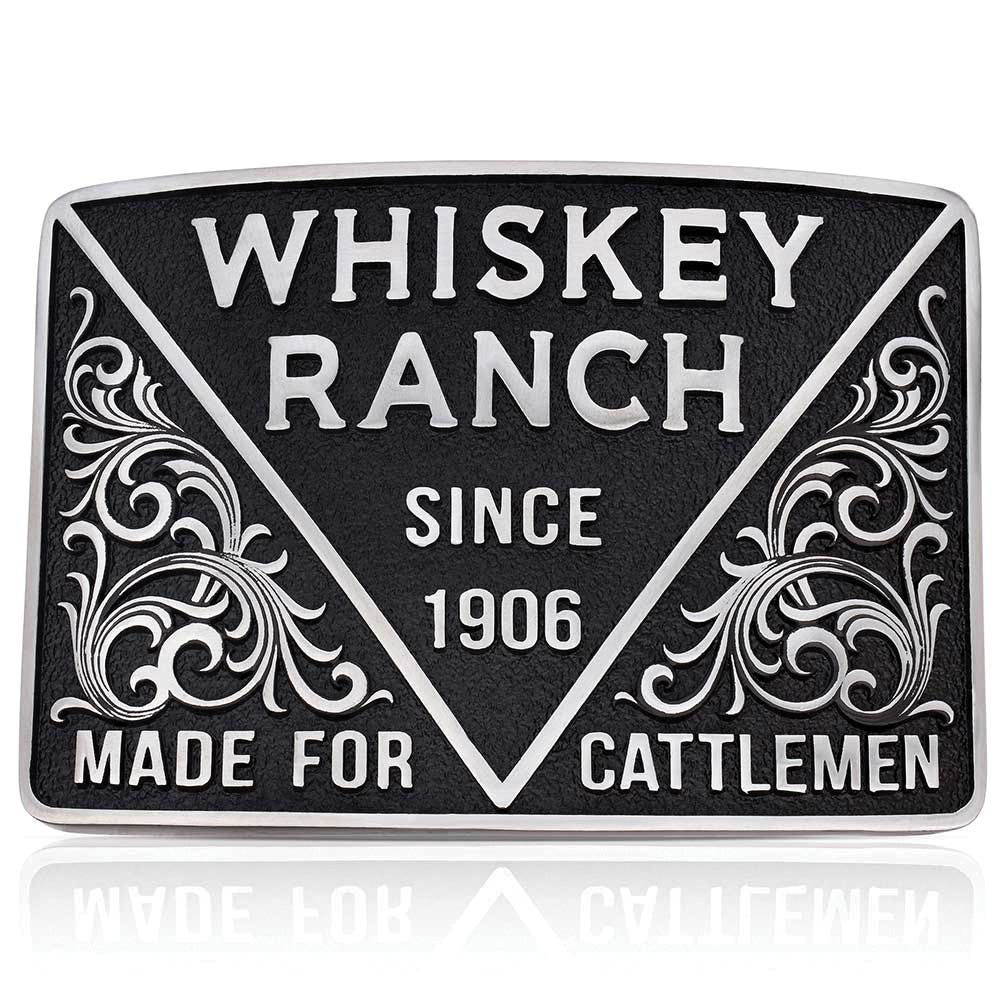 Montana Silversmiths Whiskey Ranch Square Belt Buckle