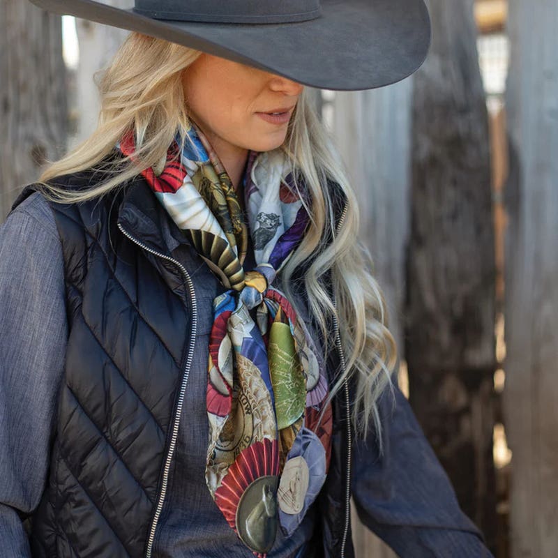 Fringe Scarves Champ Scarf, Multi-Color, L