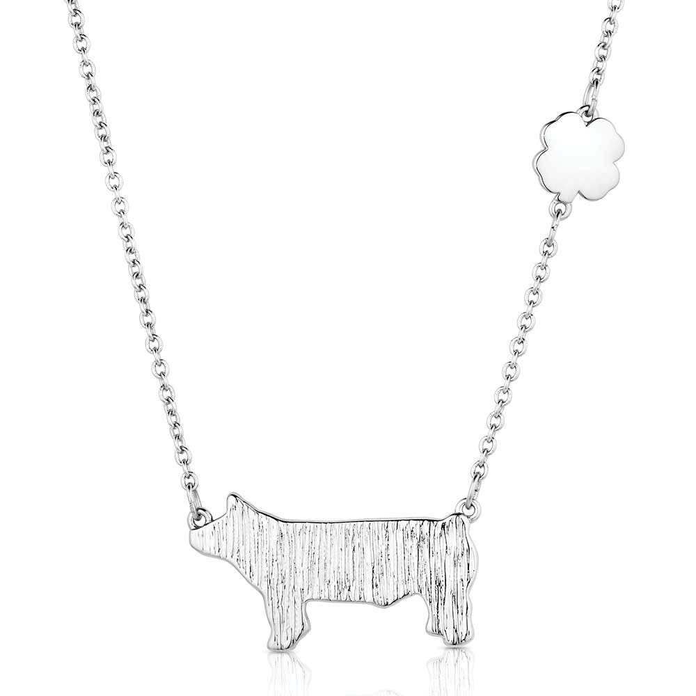 Montana Silversmiths NC6234 Necklace, Women's, 4-H Pig Showman, Brass