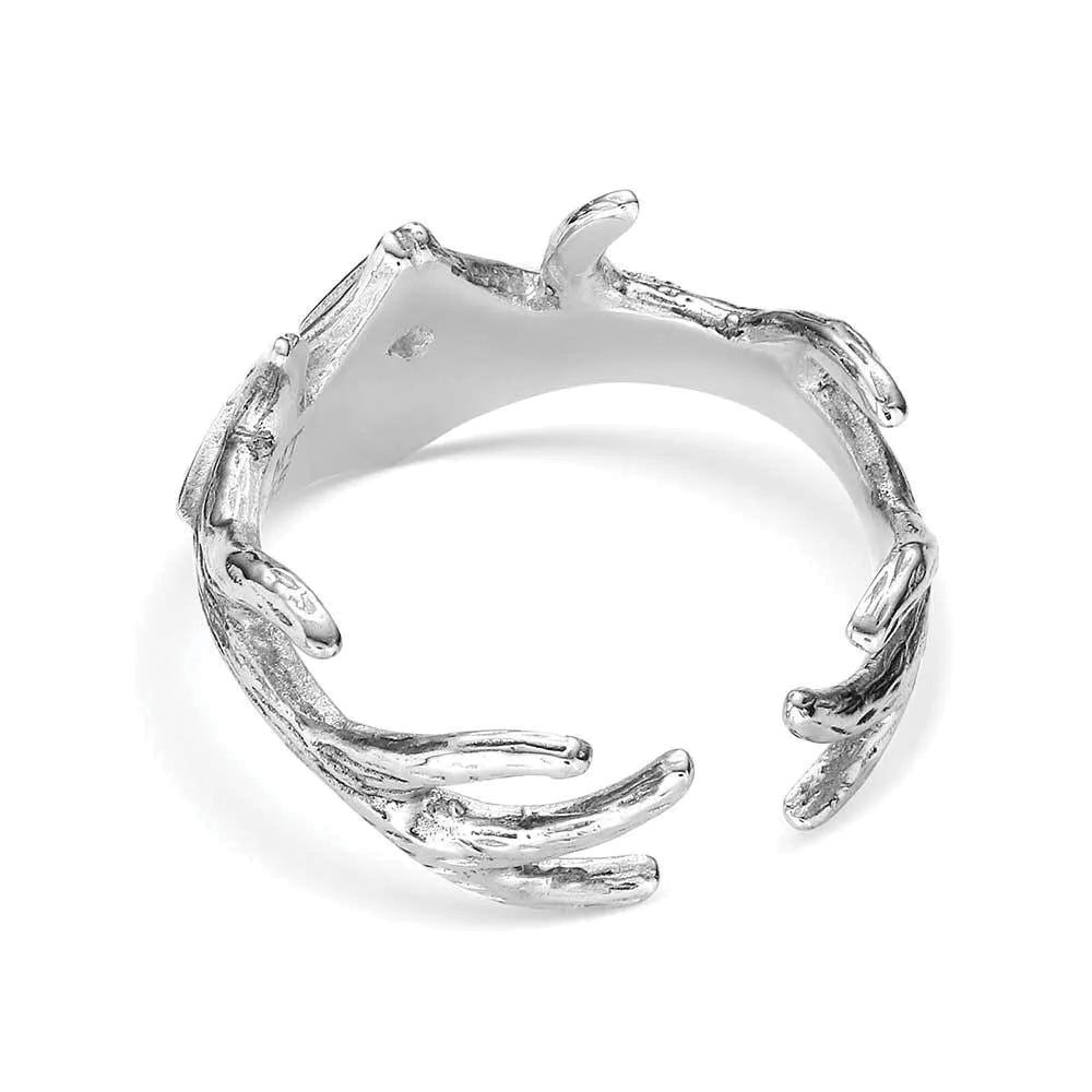 Montana Silversmiths KTRG6331 Ring, Opal, Zirconia Crystal, Sterling Silver