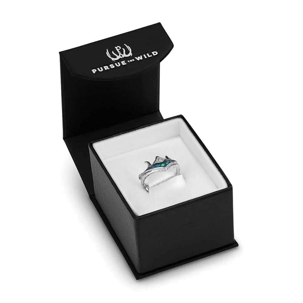 Montana Silversmiths KTRG6331 Ring, Opal, Zirconia Crystal, Sterling Silver