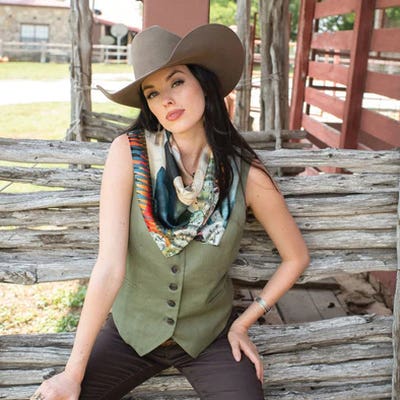 Fringe Scarves Indigo Morning Silk Scarf, Jade, S