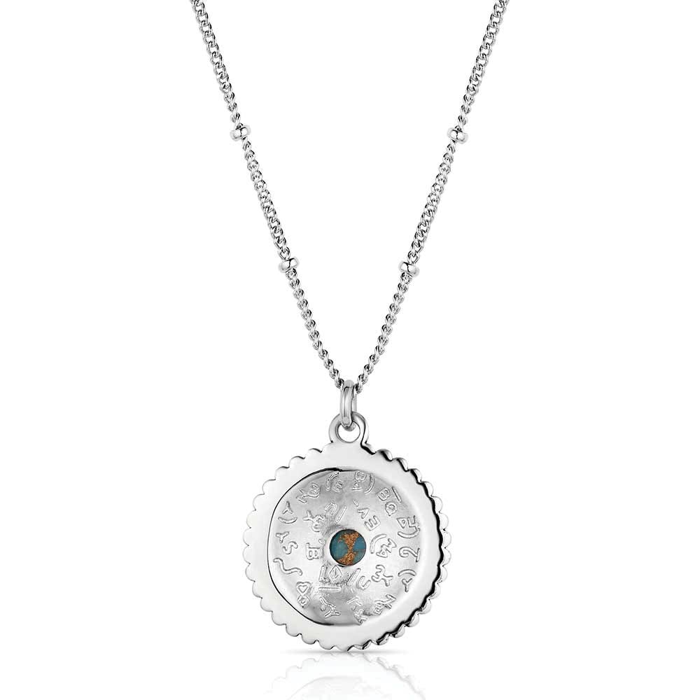 Montana Silversmiths NC6192 Necklace, Love for You Turquoise, Turquoise, Brass