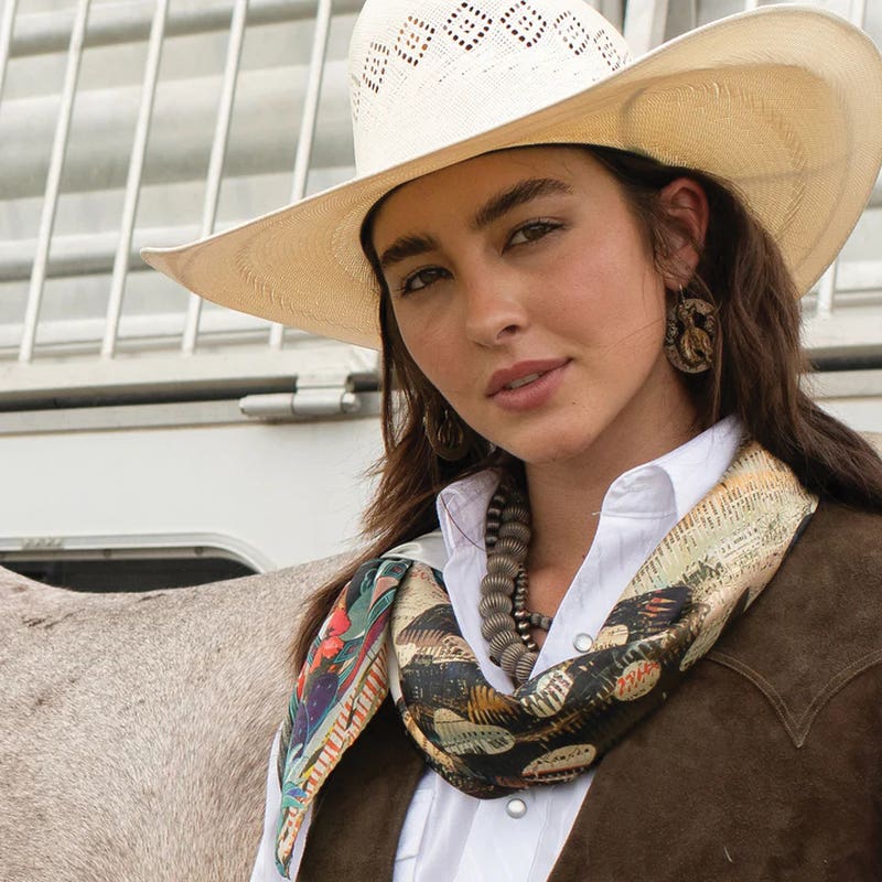 Fringe Scarves Broken Spoke Scarf, Multi-Color, L