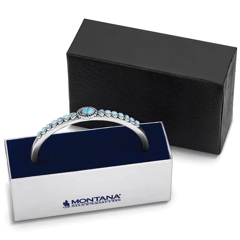 Montana Silversmiths BC6319 Cuff Bracelet, One-Size, Turquoise, Brass