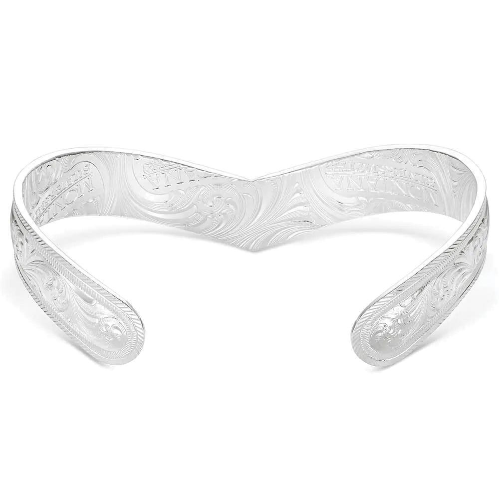 Montana Silversmiths BC6168 Cuff Bracelet, One-Size, Engraved, Brass