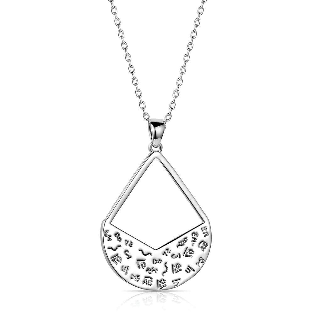Montana Silversmiths NC6314 Necklace, Women's, Stone, Zirconia Crystal, Turquoise/White, Brass