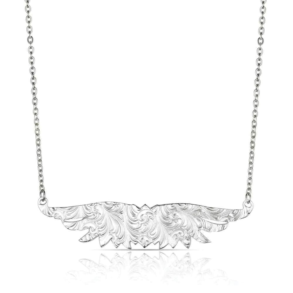 Montana Silversmiths AMNC6177 Necklace, Wing, Brass