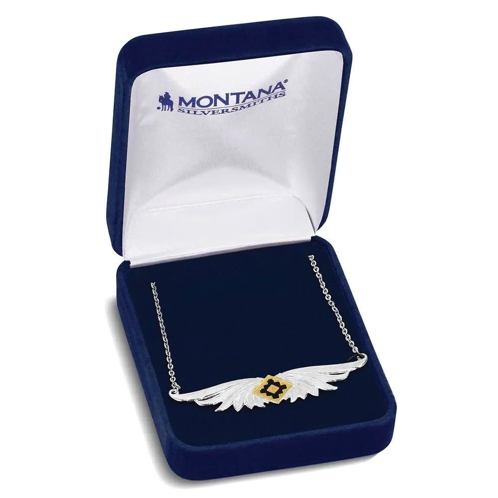 Montana Silversmiths AMNC6177 Necklace, Wing, Brass