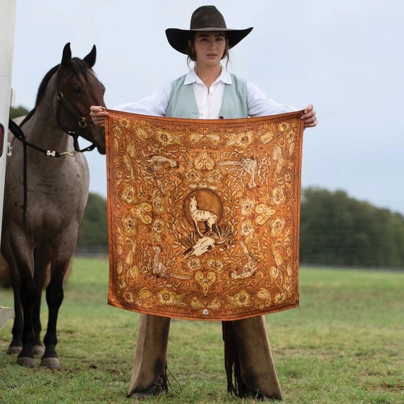 Fringe Scarves My Prarie Home Silk Scarf, L