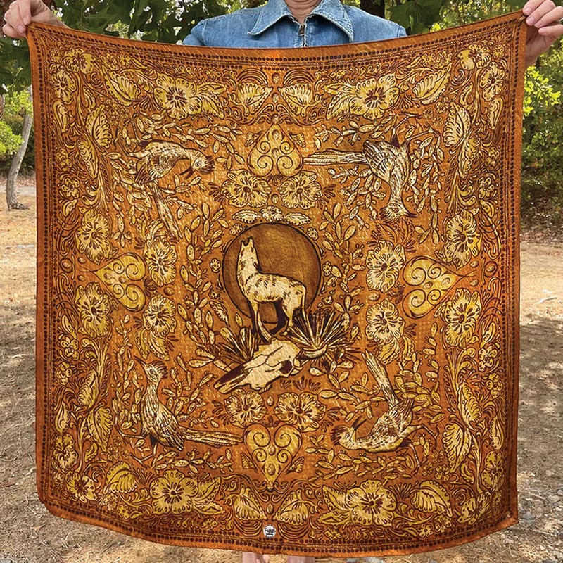 Fringe Scarves My Prarie Home Silk Scarf, L