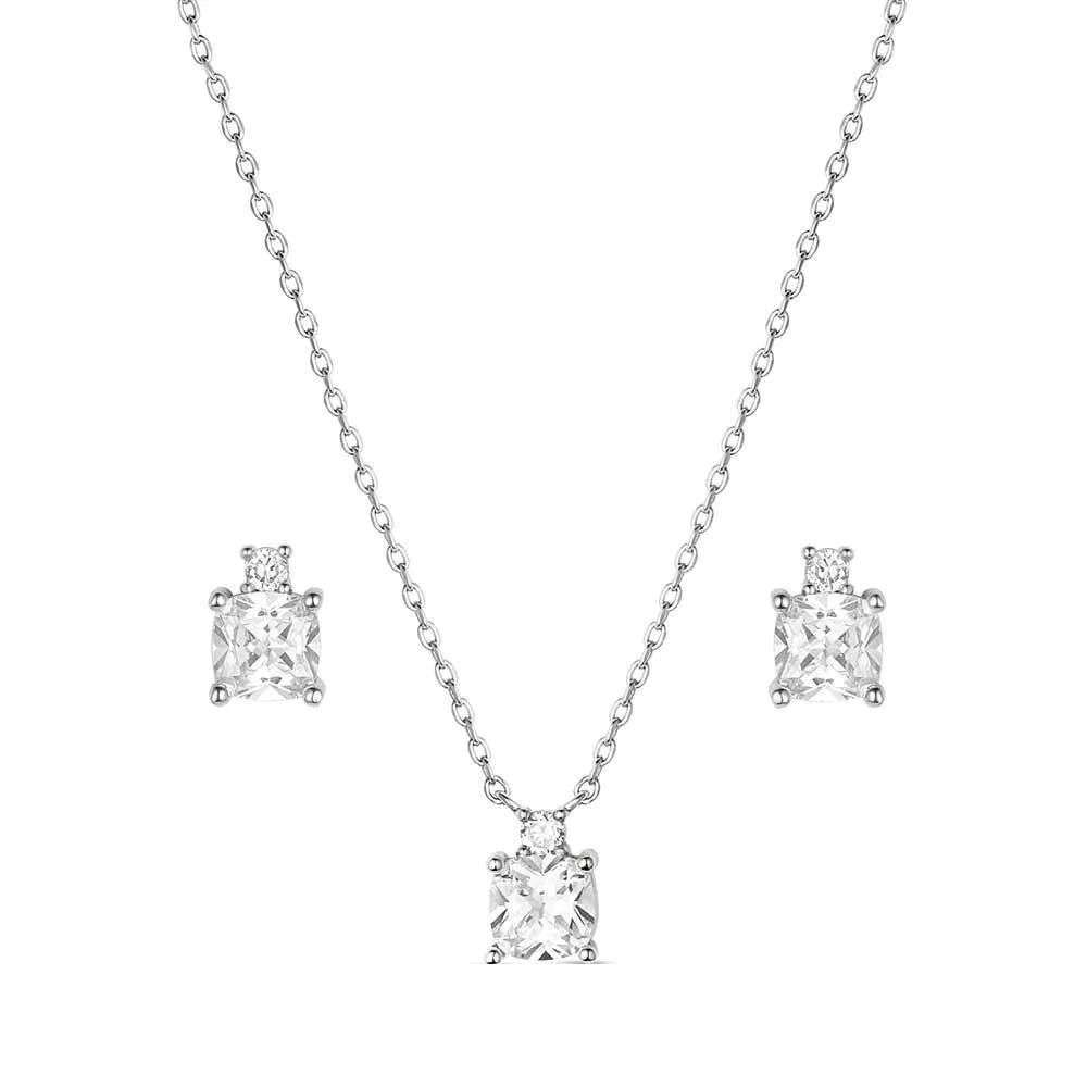 Montana Silversmiths JS6292 Jewelry Set, Zirconia Crystal, Clear, Brass/Stainless Steel