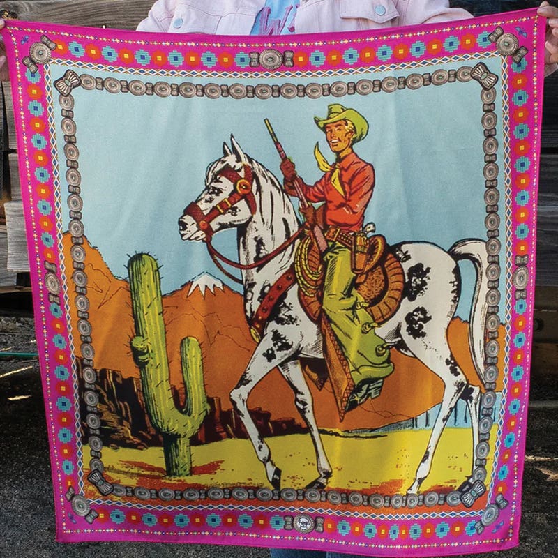 Fringe Scarves Ranger Silk Scarf, Pink, S