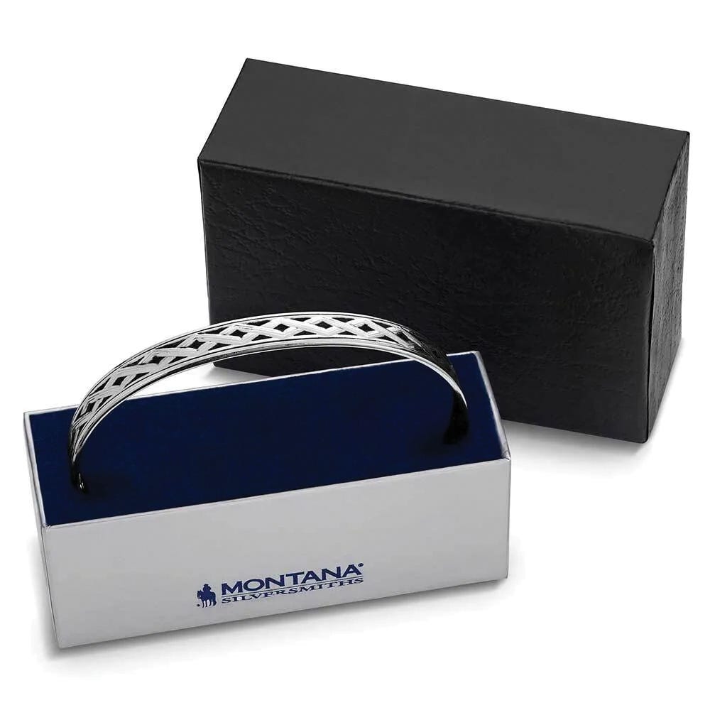 Montana Silversmiths AMBC6175 Cuff Bracelet, Men's, One-Size, Woven, Brass