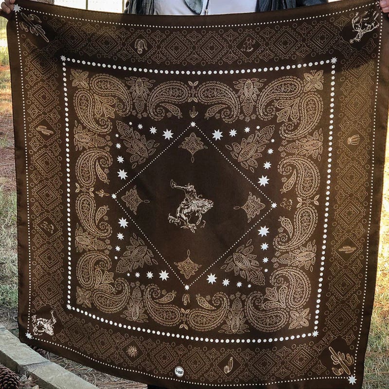 Fringe Scarves Bandito Scarf, Brown, L