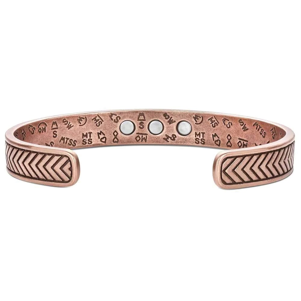 Montana Silversmiths BC6285 Cuff Bracelet, One-Size, Herringbone, Brass