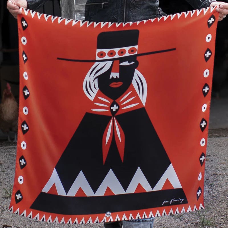 Fringe Scarves Girl with The Wide Brimmed Hat Silk Scarf, S