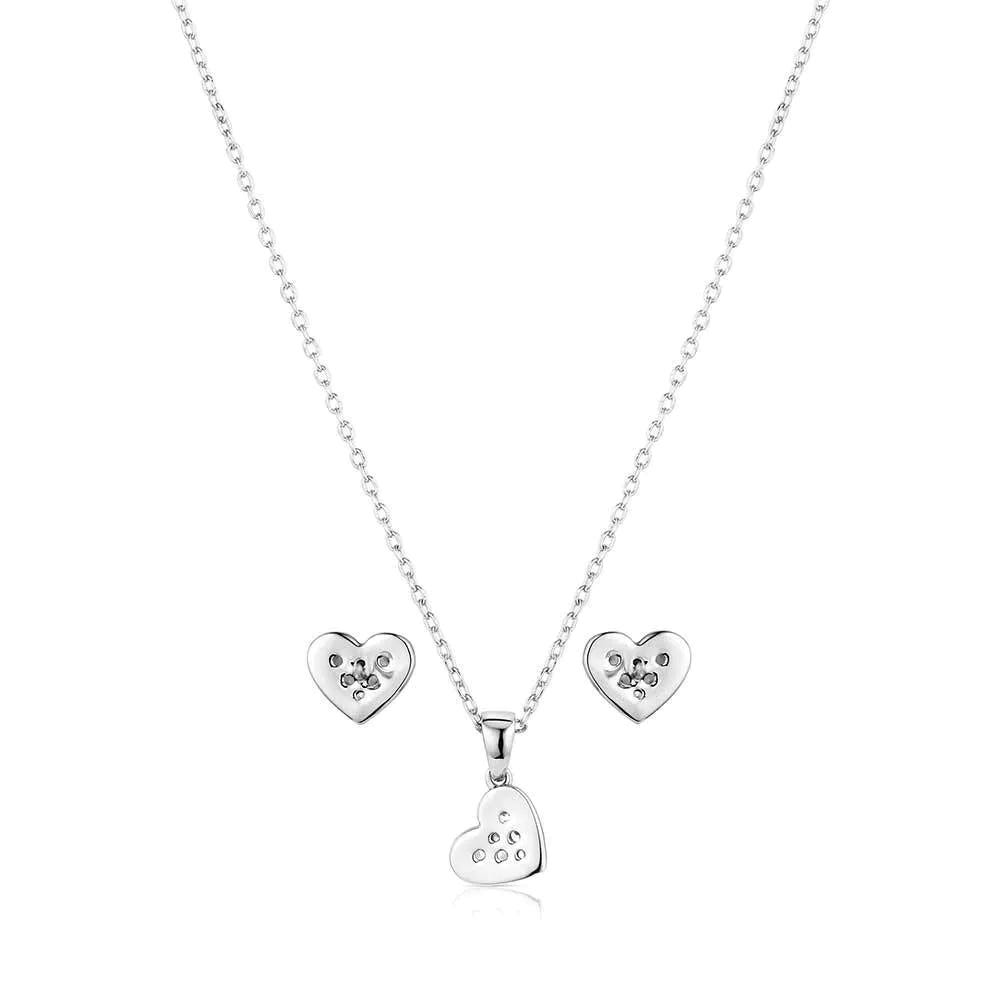 Montana Silversmiths JS6230 Jewelry Set, Zirconia Crystal, Brass/Stainless Steel