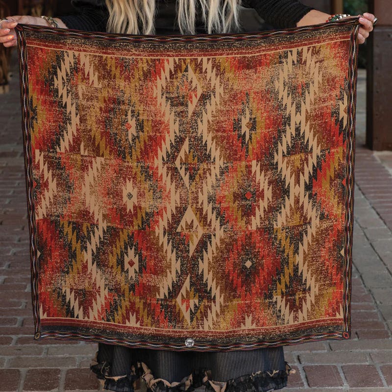 Fringe Scarves Just Praying Silk Scarf, Multi-Color, L