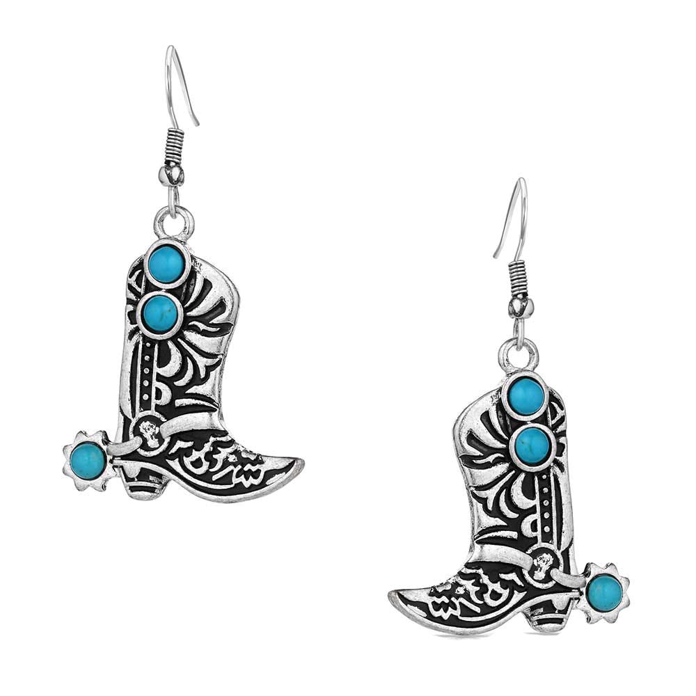 Montana Silversmiths AER6244 Earrings, Turquoise, Stainless Steel/Zinc Alloy