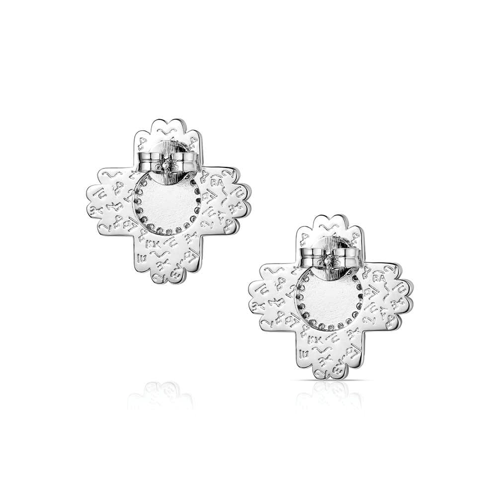 Montana Silversmiths ER6323 Earrings, Women's, Stone, Turquoise, Zirconia Crystal, Pink, Brass/Stainless Steel