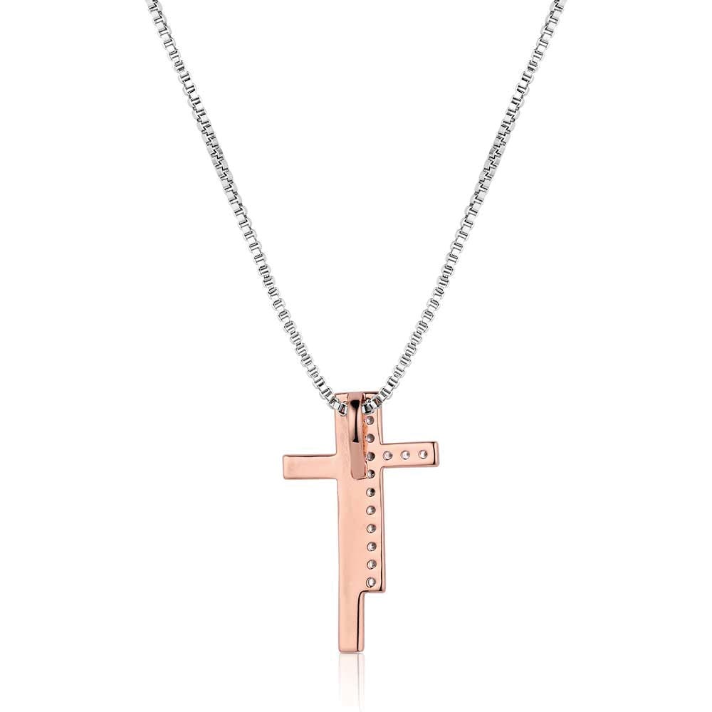 Montana Silversmiths NC6229 Necklace, Women's, Faithful Sunrise Cross, Cubic Zirconia Crystal, Brass