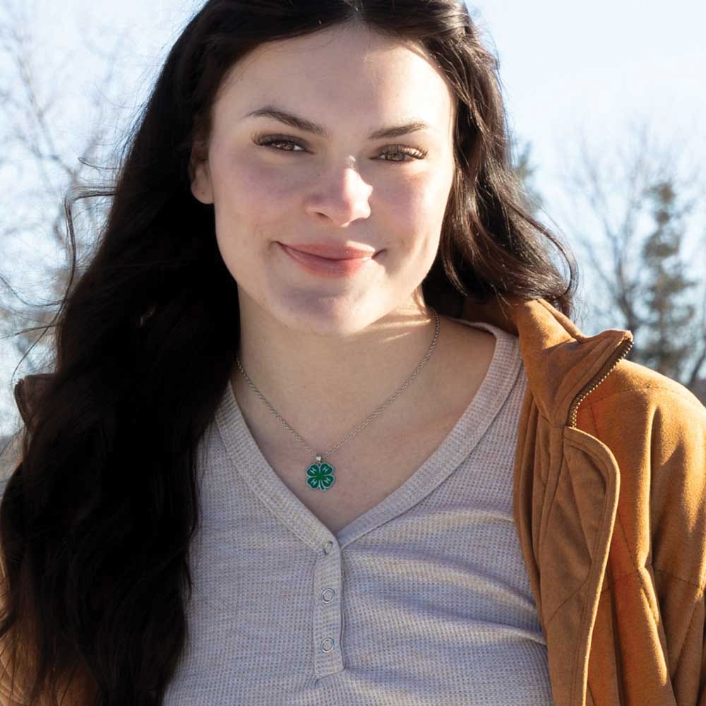 Montana Silversmiths NC6233 Necklace, Women's, 4-H Emblem, Brass
