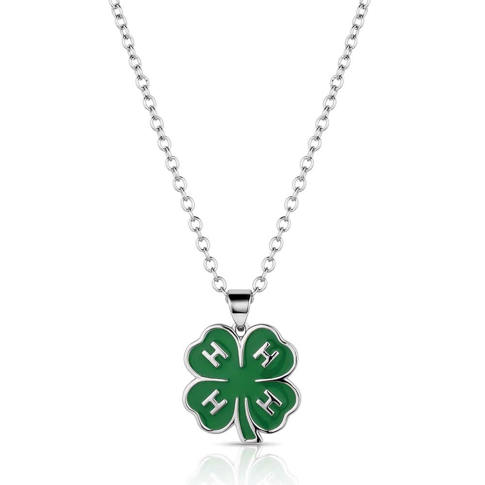 Montana Silversmiths NC6233 Necklace, Women's, 4-H Emblem, Brass