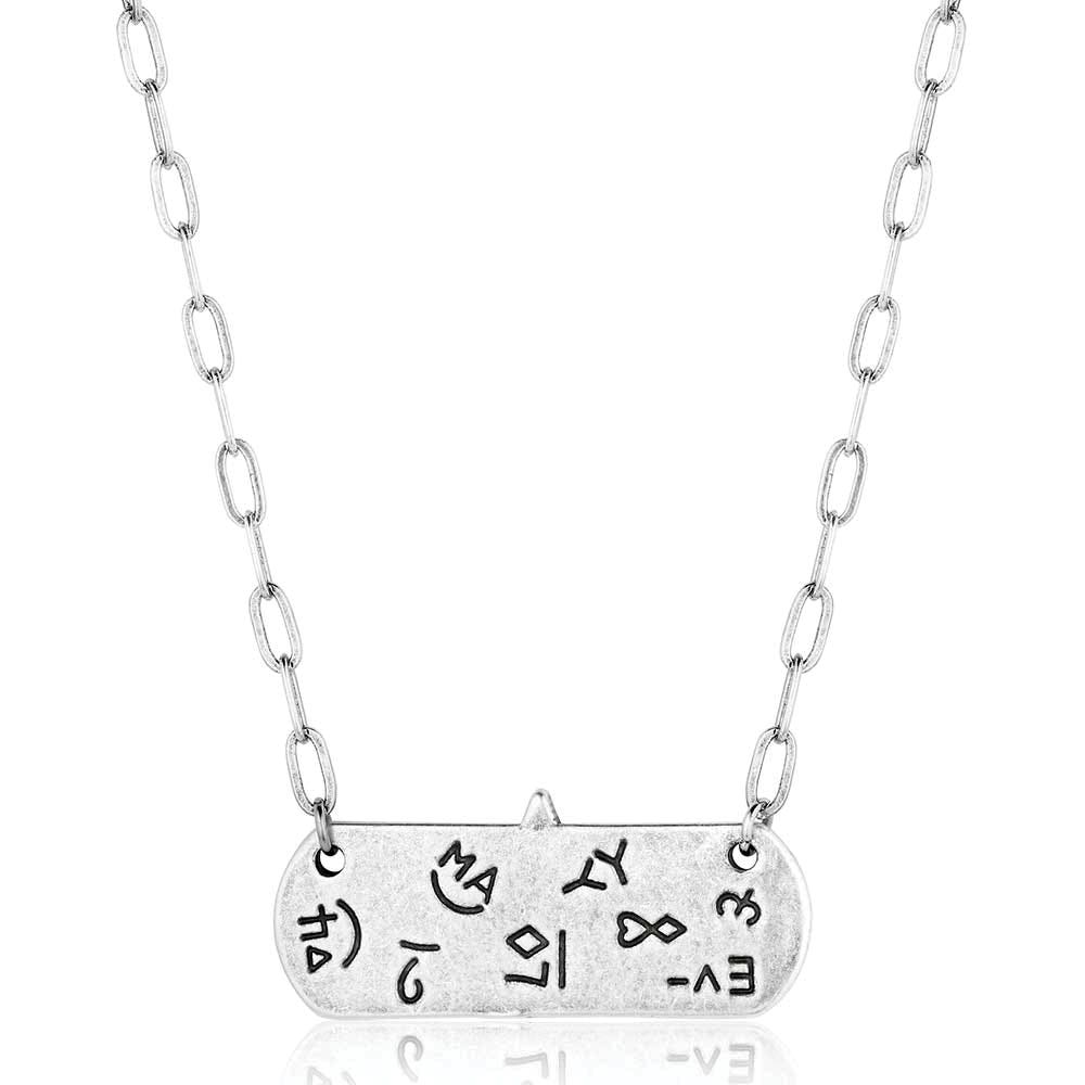Montana Silversmiths NC6204 Necklace, Women's, Rustic Cowgirl Bar, Turquoise, Zinc Alloy