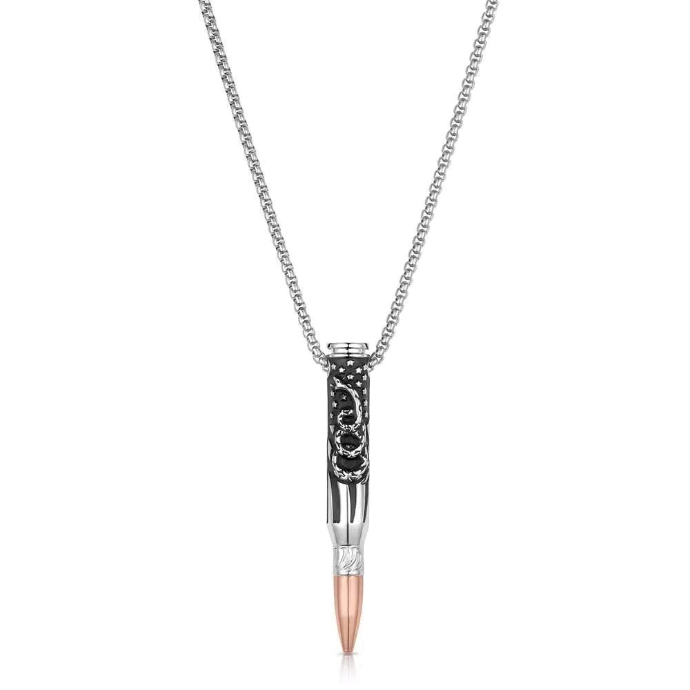 Montana Silversmiths NC6290 Necklace, Coiled Snake, Brass