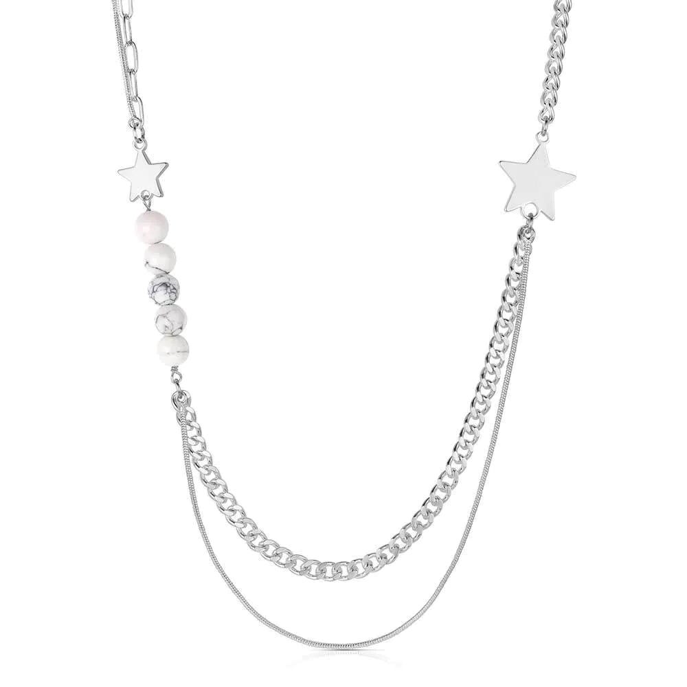 Montana Silversmiths NC6304 Necklace, Howlite, Brass
