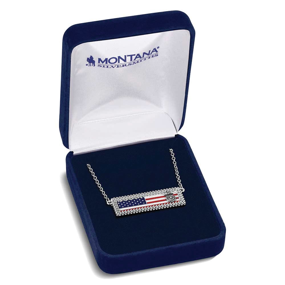 Montana Silversmiths NC6231FFA Necklace, Women's, Living to Serve FFA, Brass