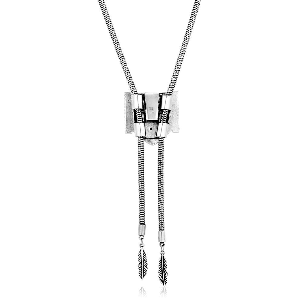 Montana Silversmiths NC6201 Necklace, Giddy Up Bolo, Turquoise, Zinc Alloy