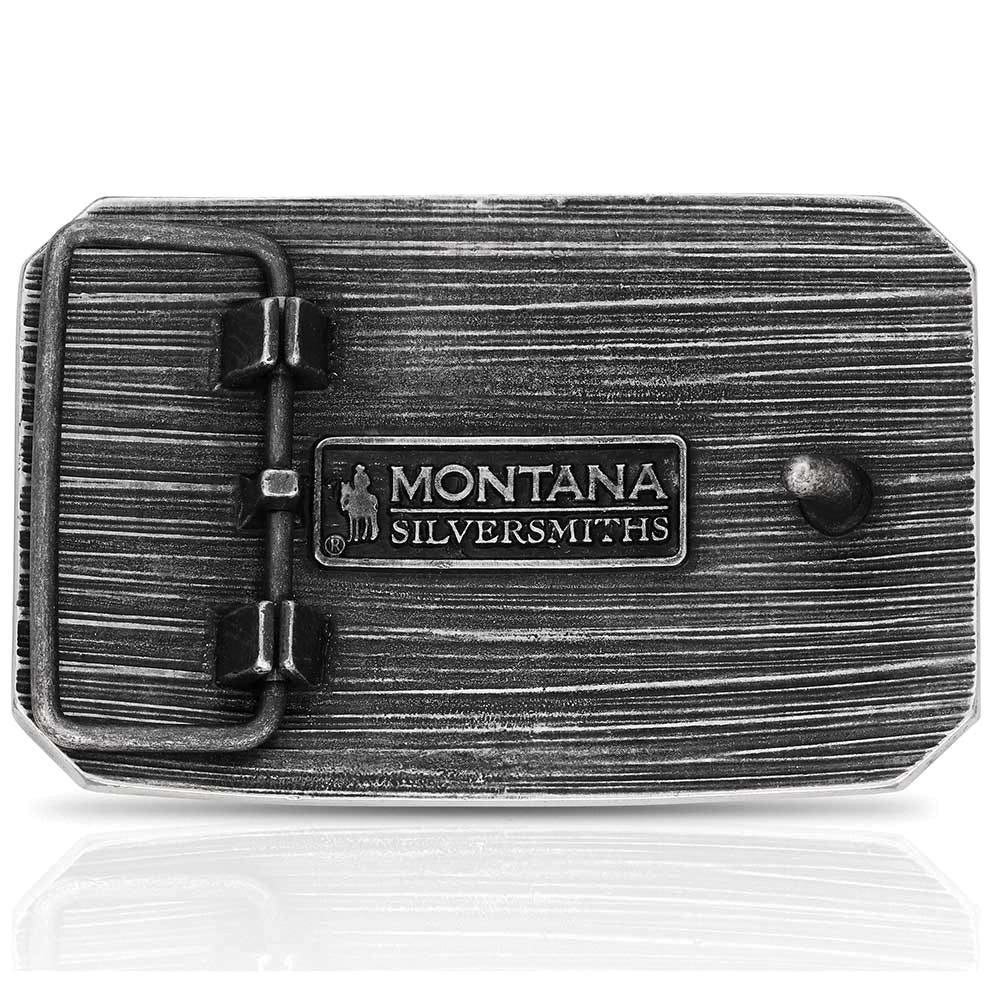 Montana Silversmiths Westward Way Buffalo Square Belt Buckle